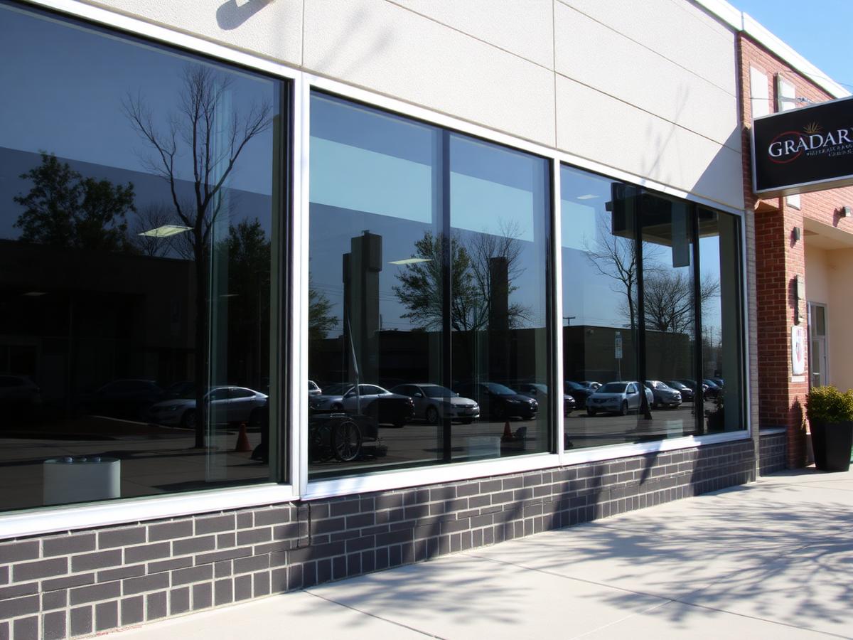 Commercial window installation